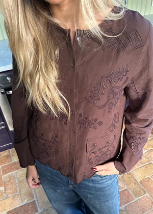 Ester skjorte Seal Brown Sissel Edelbo 